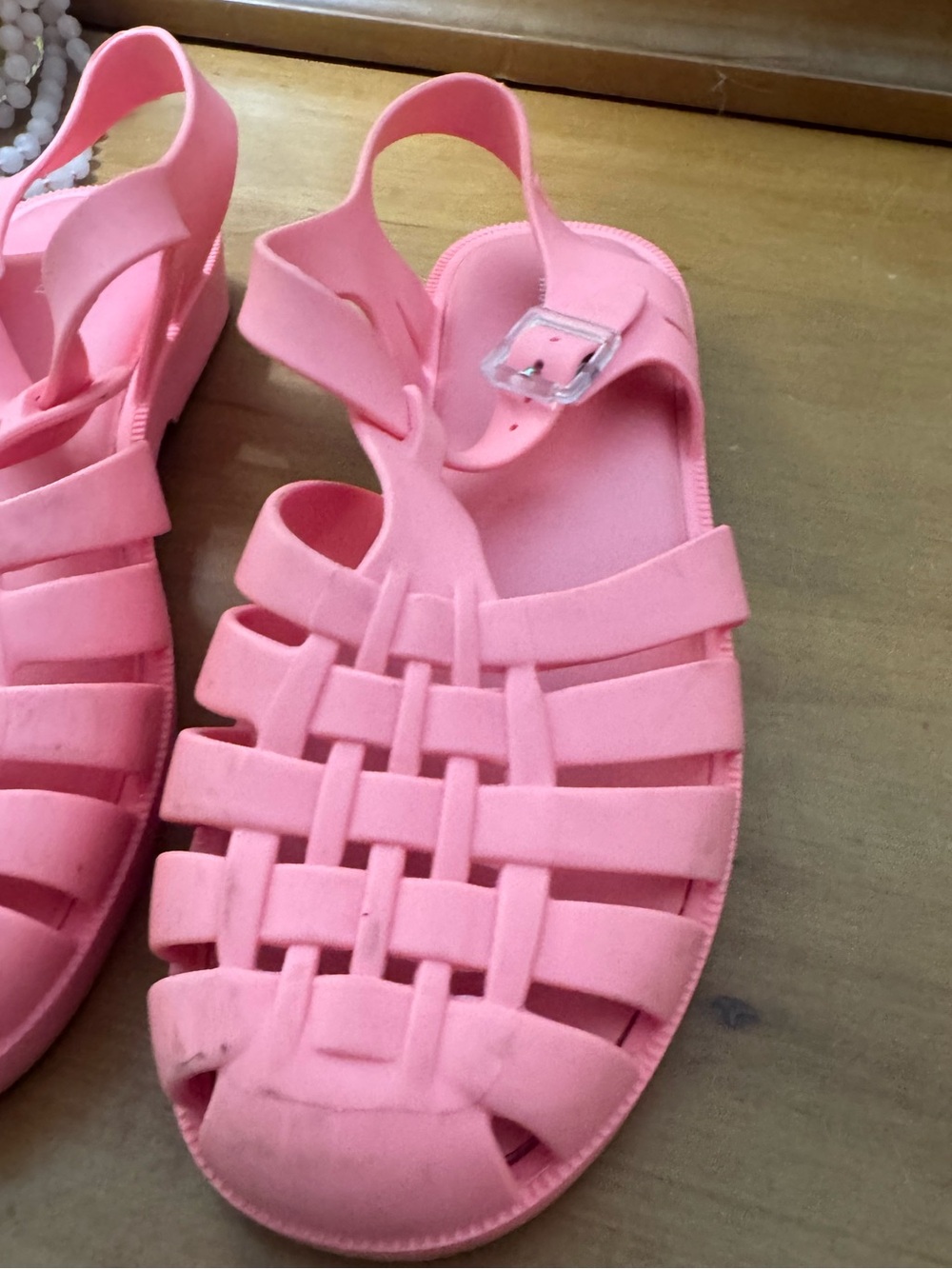Y2K Pink Jelly Sandal-Melissa Brand Possession Fisherman Shoes - Picture 6 of 7